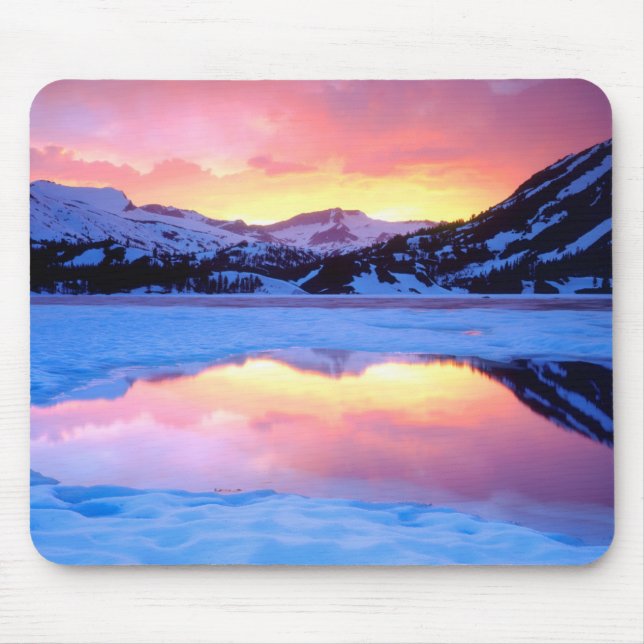 Ellery Lake at Sunset Mouse Pad (Front)