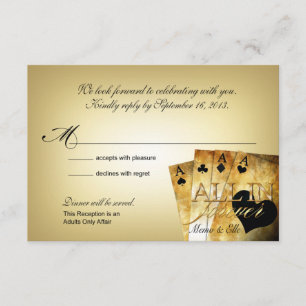 Elle's Las Vegas Wedding RSVP Card