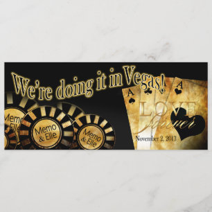 Elle's Vegas Wedding (contact me to personalise) Invitation