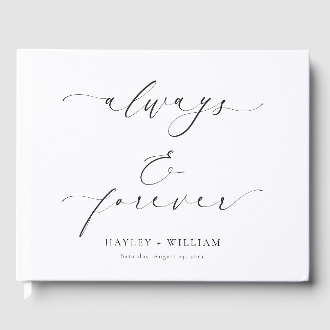 Ellesmere Always And Forever Wedding Guest Book (Front)