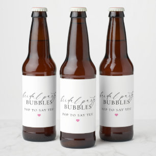 Ellesmere Bridal Party Proposal Bottle Label