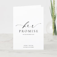 Ellesmere Her Promise Vows Book Wedding