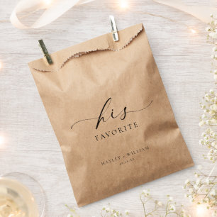 Ellesmere His Favorite Favor Bags