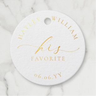 Ellesmere His Favourite Favour Tags