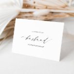 Ellesmere Letter To My Husband Wedding Day Card<br><div class="desc">The Ellesmere a letter to my husband on our wedding day card features a modern minimalist design on a white background for a clean and simple look. The script heading is an image that cannot be edited. All of the other text is fully editable. For more advanced customisation of this...</div>
