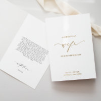 Ellesmere Letter To My Wife Wedding Day Card