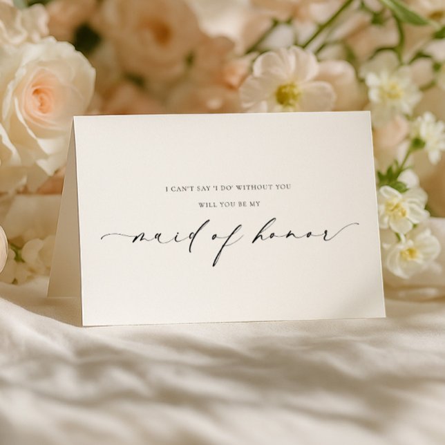 Ellesmere Maid Of Honor Proposal Folded Card (Creator Uploaded)