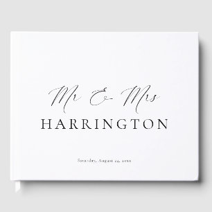 Ellesmere Mr & Mrs Wedding Guest Book
