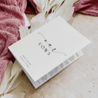 Ellesmere Our Vows Wedding Card