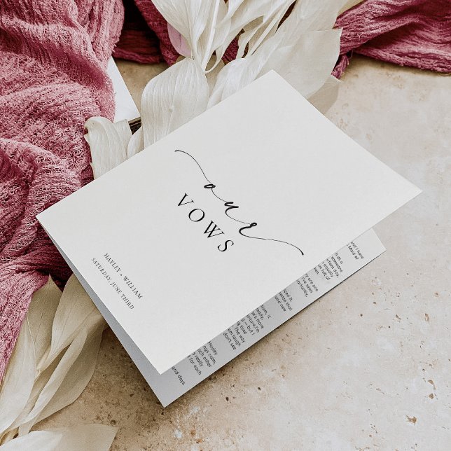 Ellesmere Our Vows Wedding Card (Creator Uploaded)