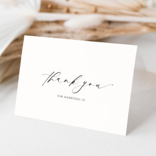 Ellesmere Thank You For Marrying Us Wedding Day Card