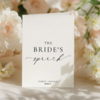 Ellesmere The Bride's Wedding Speech