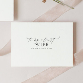 Ellesmere To My Almost Wife Wedding Day Card