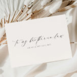 Ellesmere To My Brother-In-Law Wedding Day Card<br><div class="desc">The Ellesmere wedding day card features a modern minimalist design on a white background for a clean and simple look. The script heading is an image that cannot be edited. All of the other text is fully editable. For more advanced customisation of this design, simply select the "Customise It" button...</div>
