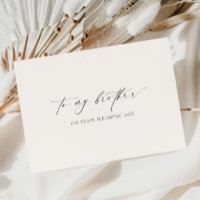 Ellesmere To My Brother On Your Wedding Day