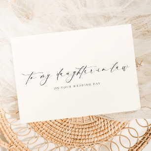 Ellesmere To My Daughter-In-Law Wedding Day Card