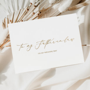 Ellesmere To My Father-In-Laws Wedding Day Foil Card