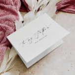 Ellesmere To My Father Wedding Day Card<br><div class="desc">The Ellesmere wedding day card features a modern minimalist design on a white background for a clean and simple look. The script heading is an image that cannot be edited. All of the other text is fully editable. For more advanced customisation of this design, simply select the "Customise It" button...</div>