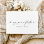 Ellesmere To My Grandfather Wedding Day Card<br><div class="desc">The Ellesmere wedding day card features a modern minimalist design on a white background for a clean and simple look. The script heading is an image that cannot be edited. All of the other text is fully editable. For more advanced customisation of this design, simply select the "Customise It" button...</div>