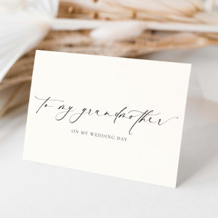 Ellesmere To My Grandmother Wedding Day Card