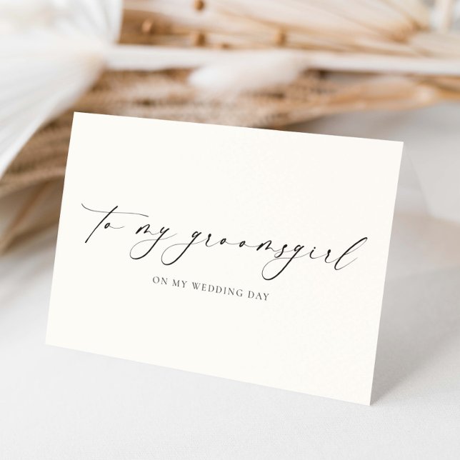 Ellesmere To My Groomsgirl Wedding Day Card (Creator Uploaded)