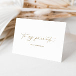 Ellesmere To My Parents Wedding Day Foil Card<br><div class="desc">The Ellesmere wedding day card features a modern minimalist design on a white background for a clean and simple look. The script heading is an image that cannot be edited. All of the other text is fully editable. For more advanced customisation of this design, simply select the "Customise It" button...</div>