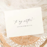 Ellesmere To My Sister On Your Wedding Day Card<br><div class="desc">The Ellesmere wedding day card features a modern minimalist design on a white background for a clean and simple look. The script heading is an image that cannot be edited. All of the other text is fully editable. For more advanced customisation of this design, simply select the "Customise It" button...</div>