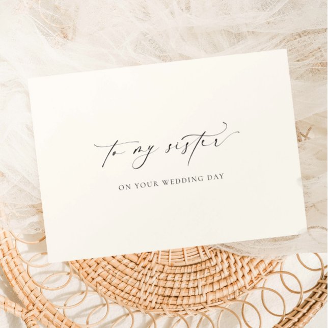 Ellesmere To My Sister On Your Wedding Day Card (Creator Uploaded)