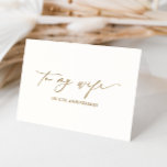 Ellesmere To My Wife On Our Anniversary Foil Card<br><div class="desc">The Ellesmere anniversary day card features a modern minimalist design on a white background for a clean and simple look. The script heading is an image that cannot be edited. All of the other text is fully editable. For more advanced customisation of this design, simply select the "Customise It" button...</div>