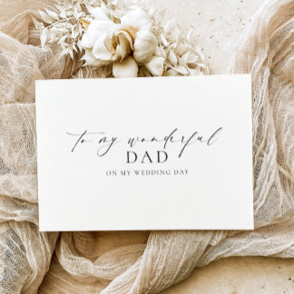 Ellesmere To My Wonderful Dad Wedding Day Card