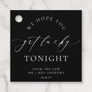 Ellesmere We Hope You Get Lucky Lotto Wedding Favour Tags