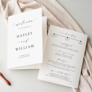Ellesmere Wedding Ceremony Program