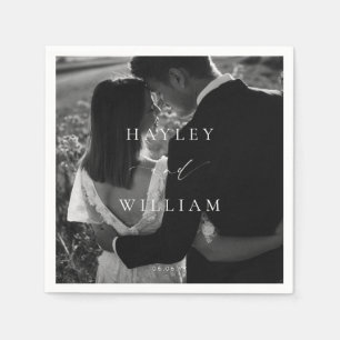 Ellesmere Wedding Photo Napkin