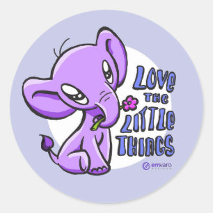 Elli: Love the Little Things elephant sticker
