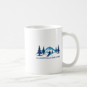 Ellicottville New York Ski Resort Skiing Skier Coffee Mug