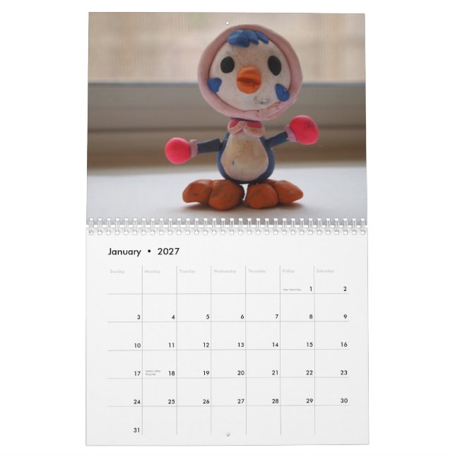 Ellie Castellanos' 2013 Wall Calendar (Jan 2027)