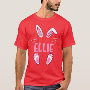 ELLIE Easter Bunny Funny Novelty Womens Custom Nam T-Shirt