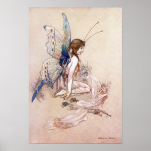 Ellie Gets Her Wings by Warwick Goble Poster