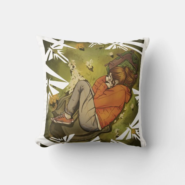 Ellie Having a Nap Cushion (Front)