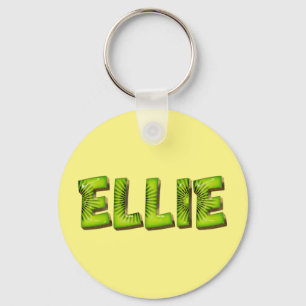 Ellie Name Kiwi Design Key Ring
