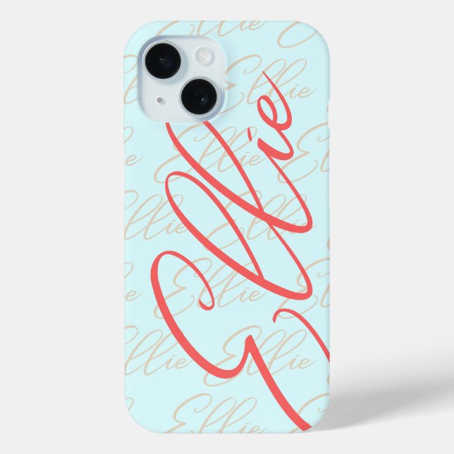 Ellie Repeating Name Pattern  Case-Mate iPhone Case (Back)