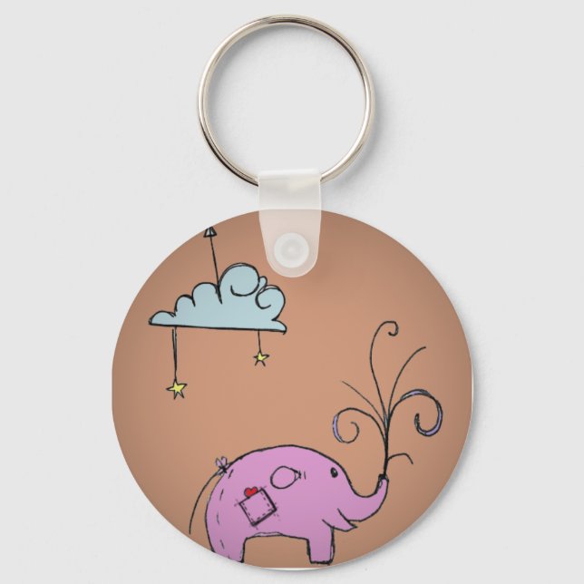 Ellie the Elephant Key Ring (Front)