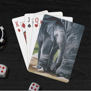 Ellie the Elephant Playing Cards