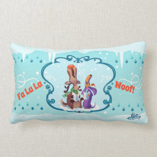 Ellie the Wienerdog® WeenDeer Holiday Throw Pillow