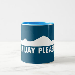 Ellijay Georgia Please Two-Tone Coffee Mug