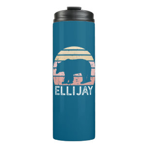 Ellijay Georgia Retro Bear Thermal Tumbler