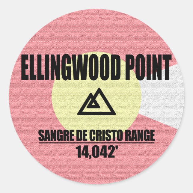 Ellingwood Point Classic Round Sticker (Front)