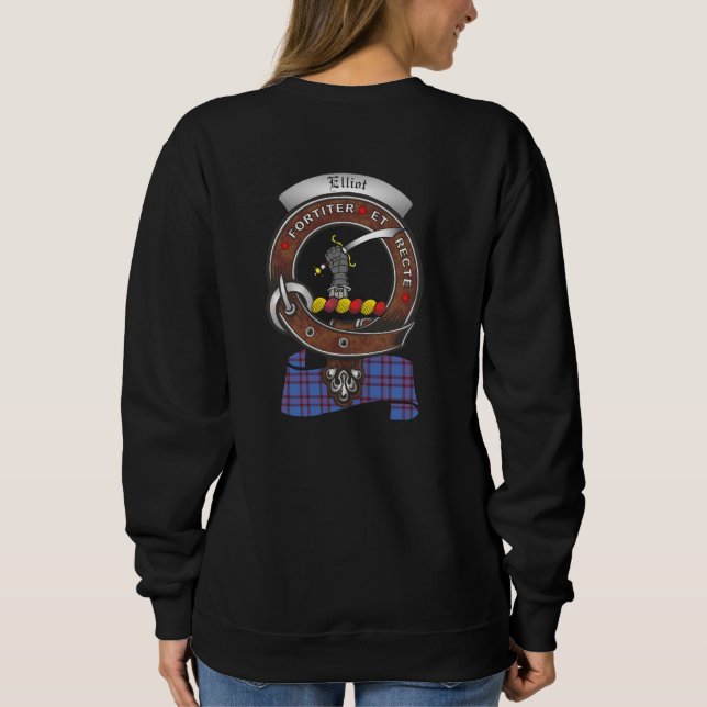 Elliot Clan Badge Women's Sweatshirt (Back)