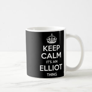 Elliot Gift Name Keep Calm Funny Personalised Joke Coffee Mug