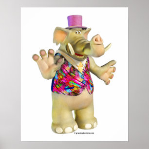 Elliot the Elephant Poster